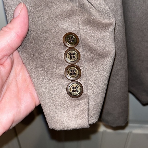 Men’s faux suede CHAPS Ralph Lauren 3 button sports coat tanXL - Picture 5 of 14